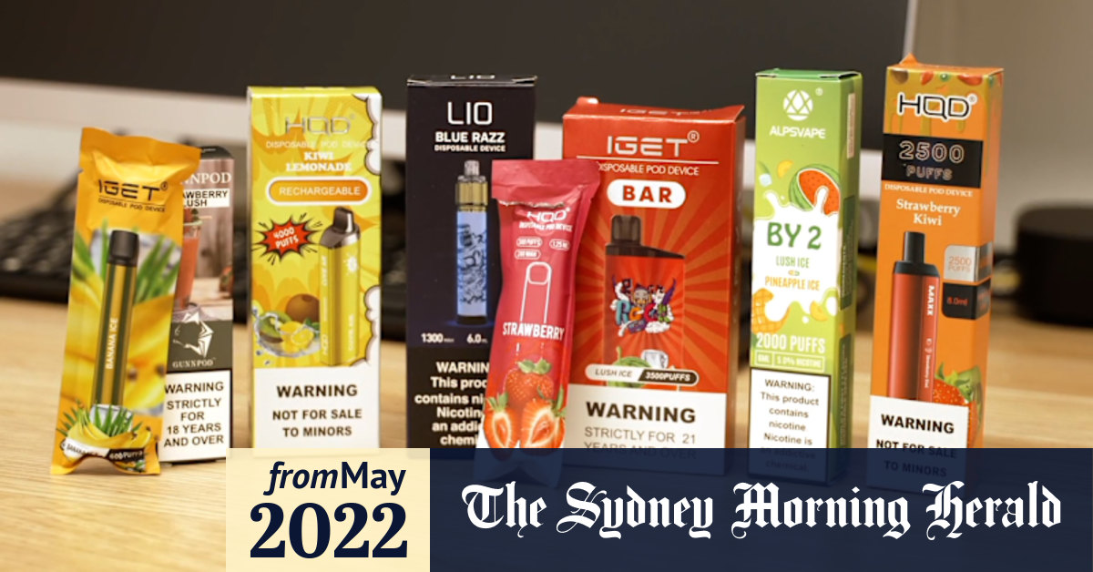 Video NSW authorities seize 1 million of illegal nicotine vapes